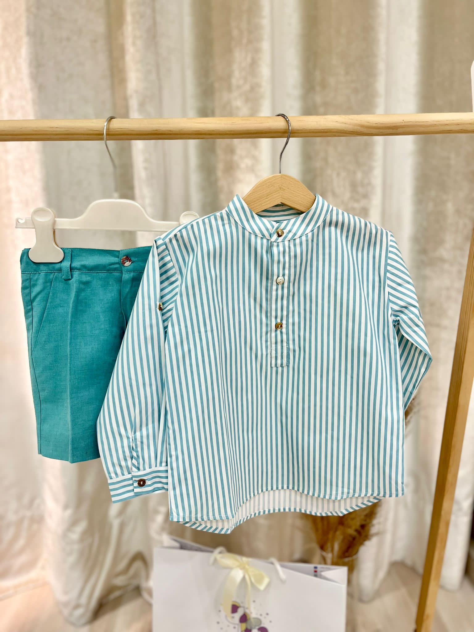 Camisa Doce De Coco verde água