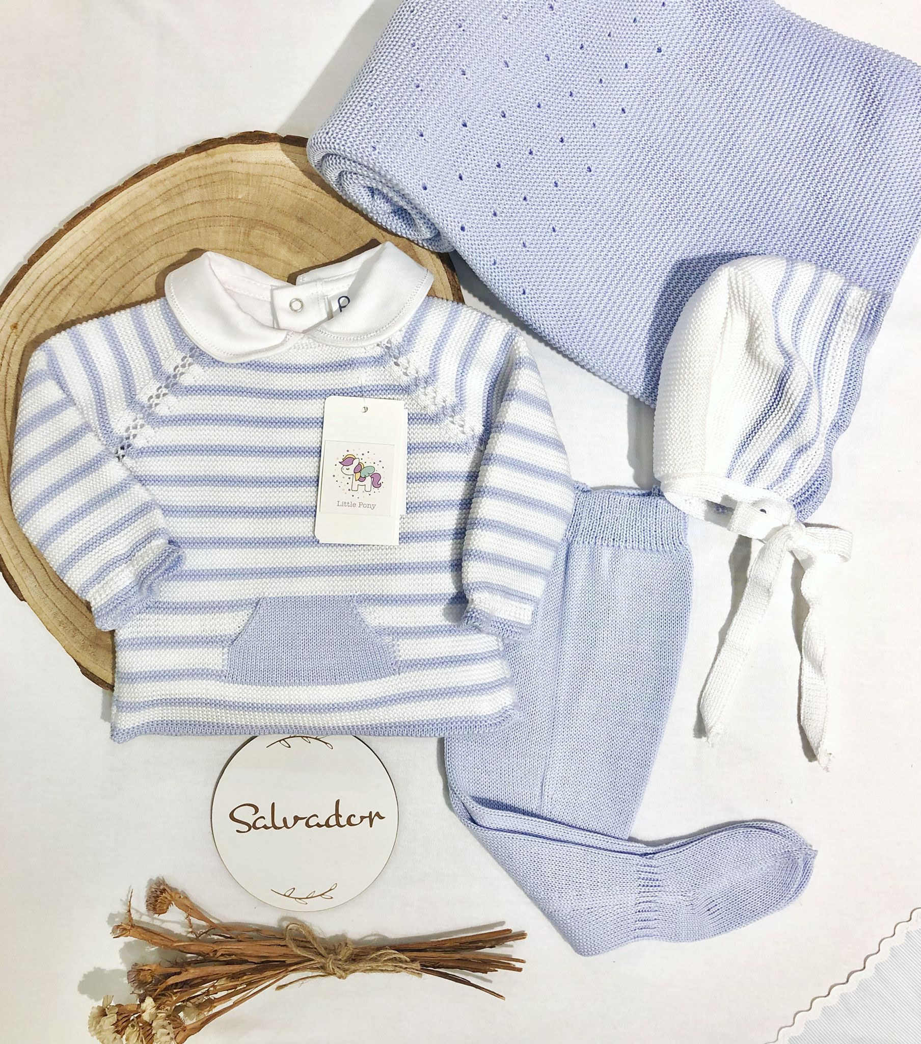 Conjunto de camisola, calça e touca Mac Ilusion