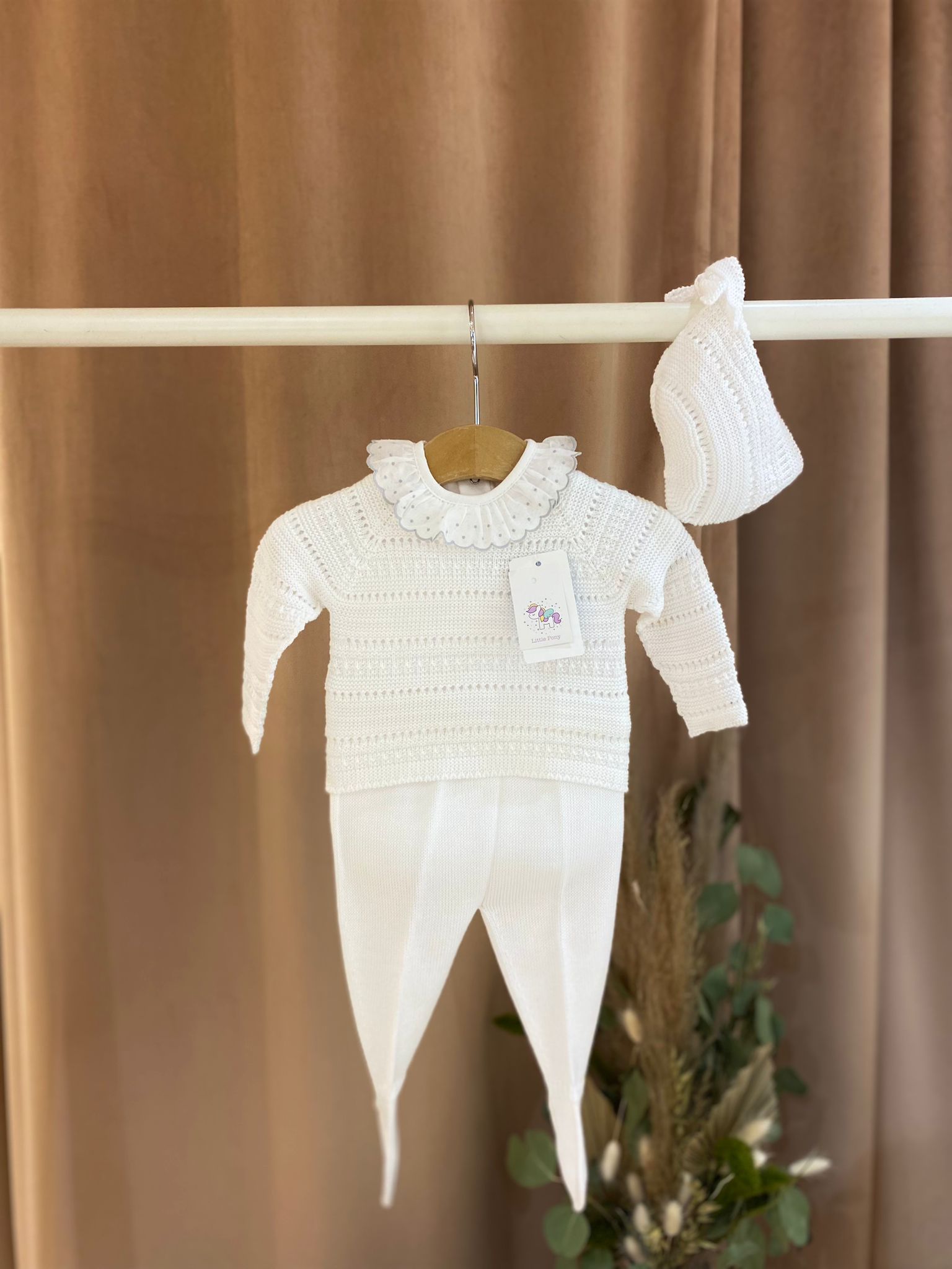 Conjunto camisola, calça e touca Mac Ilusion
