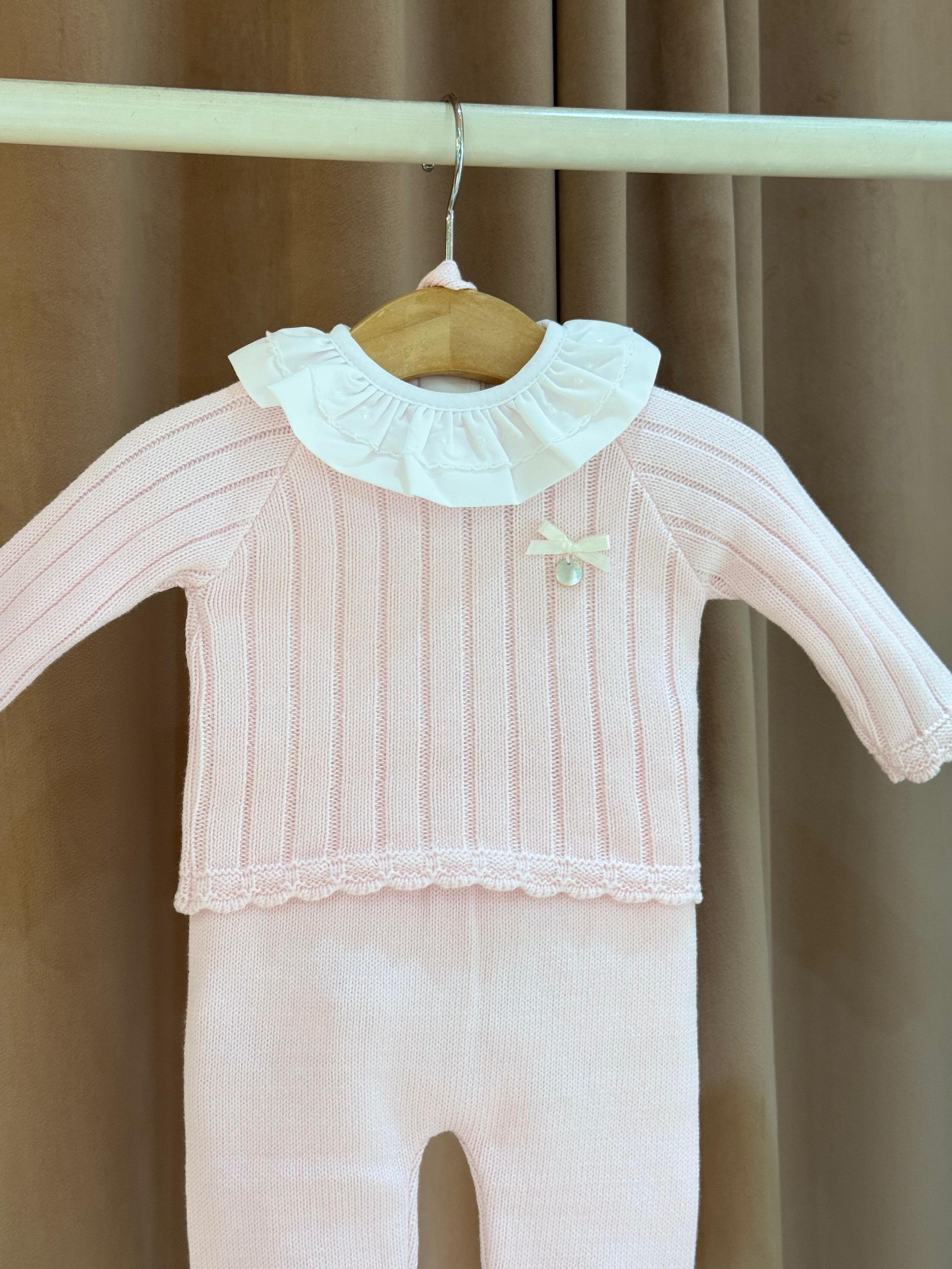 Conjunto calça, camisola e touca rosa Babi - Image 2