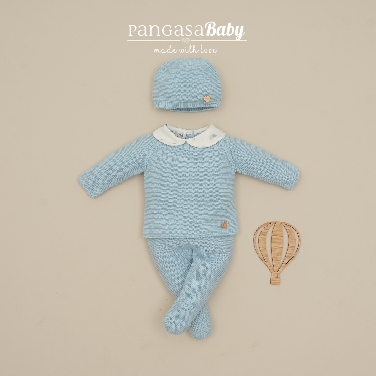 Conjunto de calça, camisola e touca Pangasa Baby