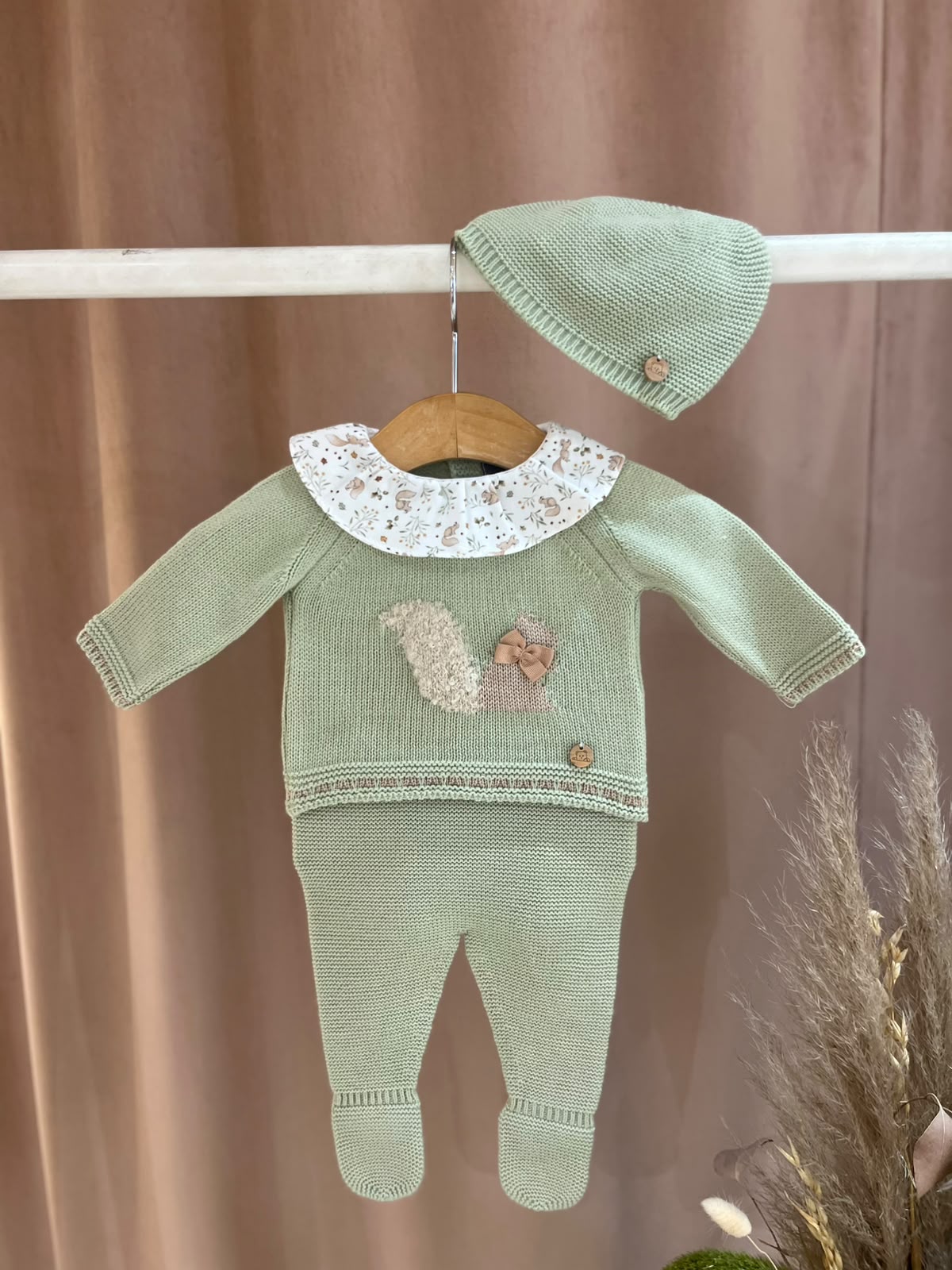 Conjunto camisola, calça e touca Pangasa Baby