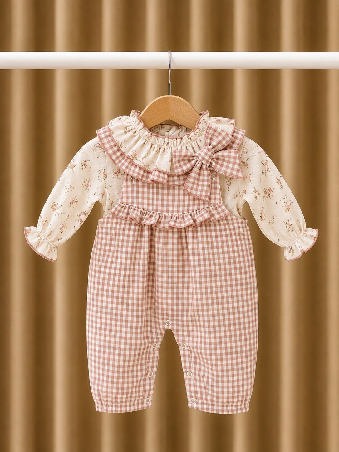 Conjunto camisa e jardineira Babi