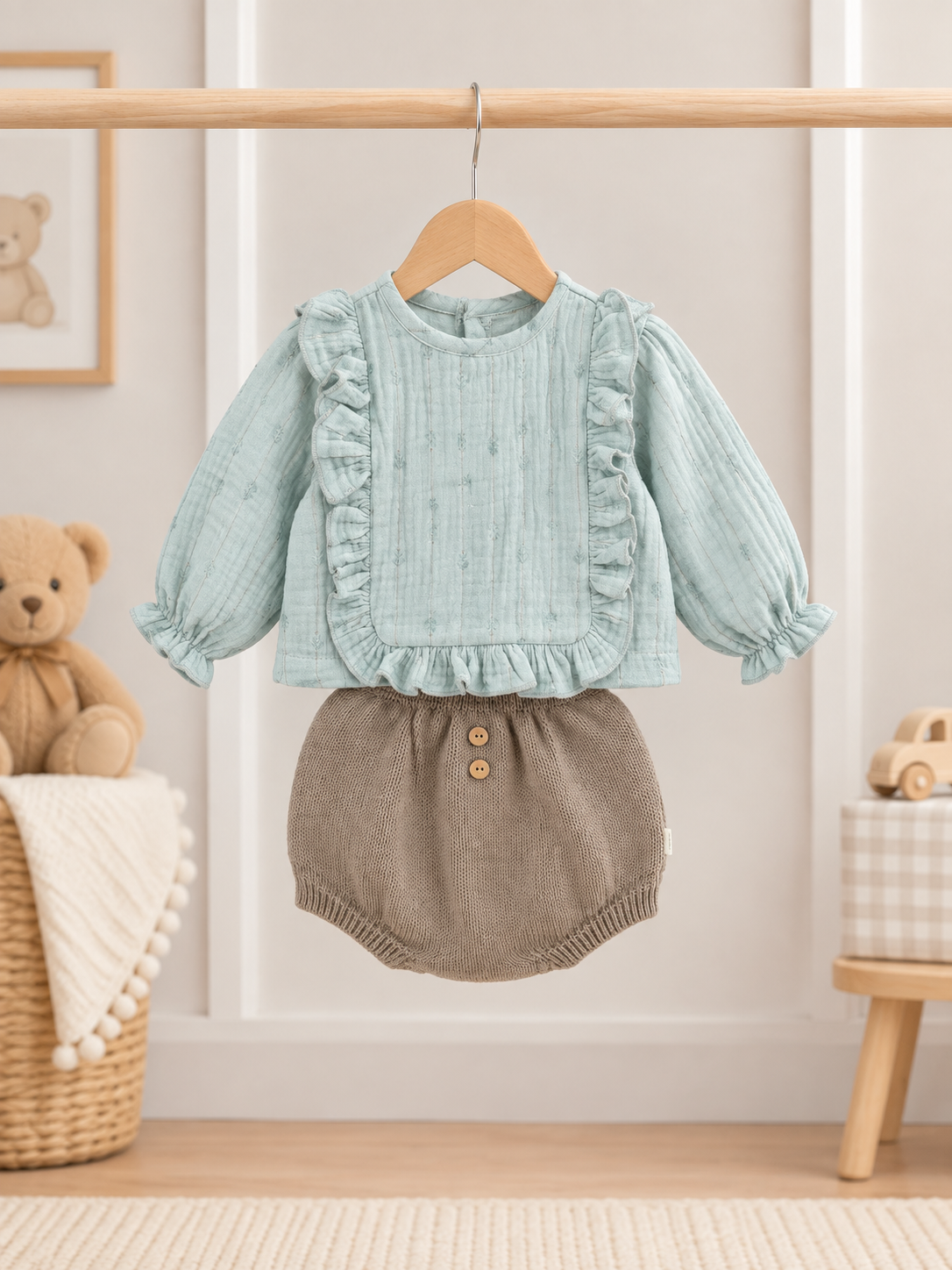 Conjunto camisa e tapa fraldas Mini Mooi