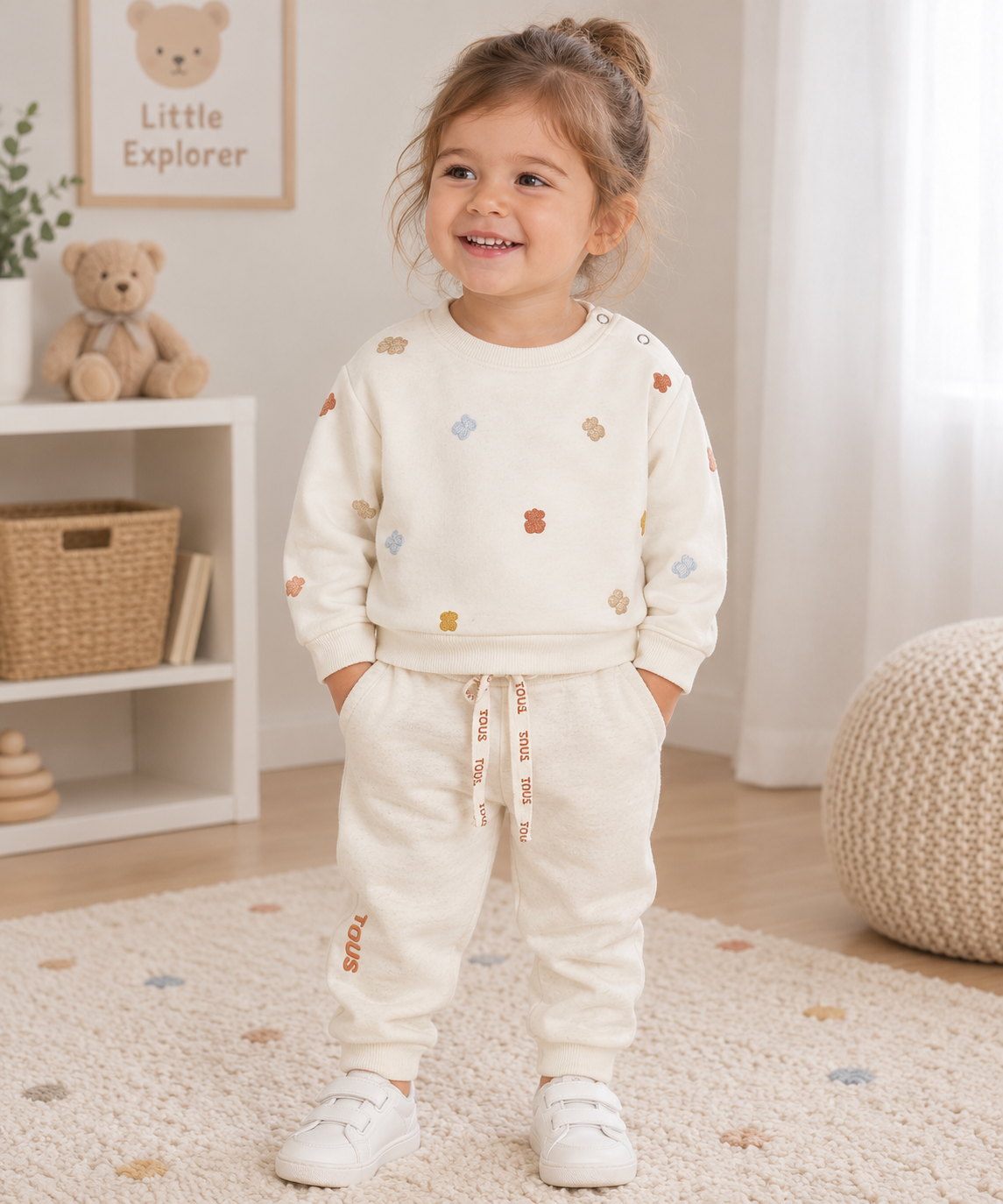 Sweatshirt com Ursos Multicolor Bordados Tous