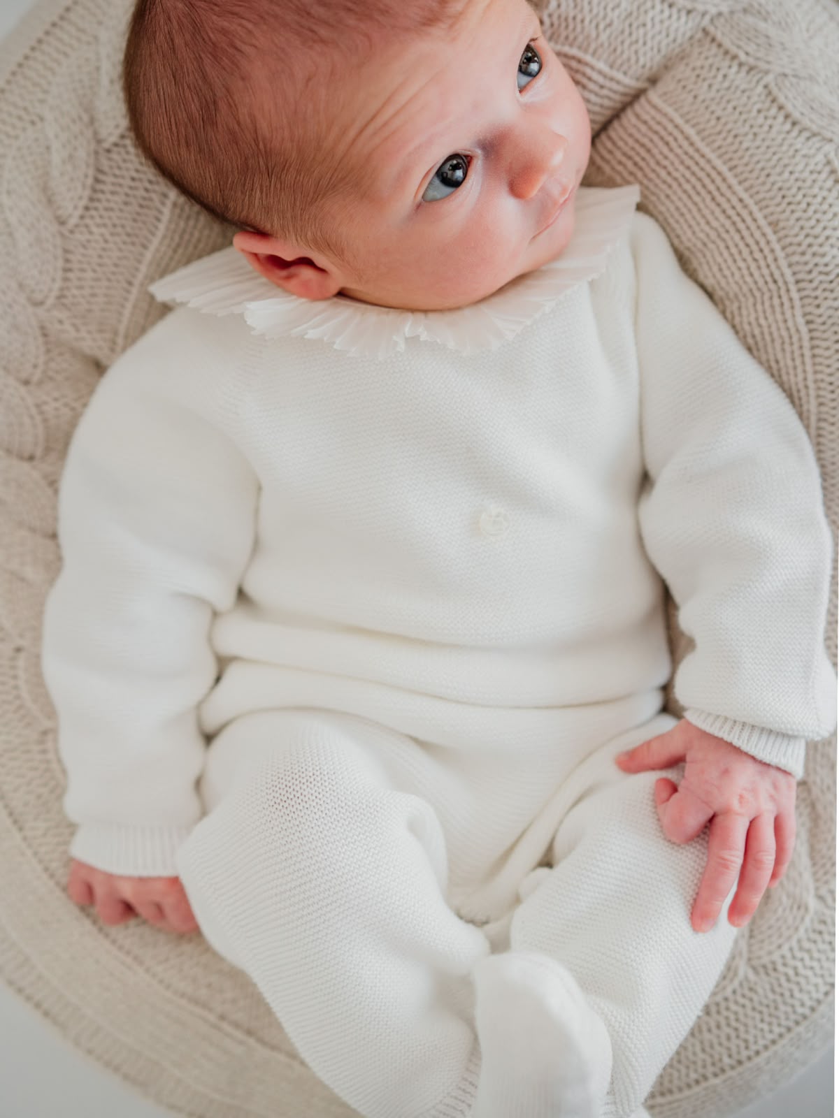 Babygrow tricotado em algodão orgânico Wedoble